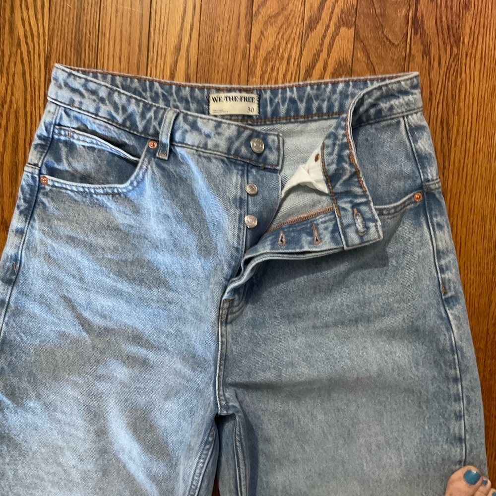 We The Free Deep Trance Dropped Boyfriend Jeans Sz 30